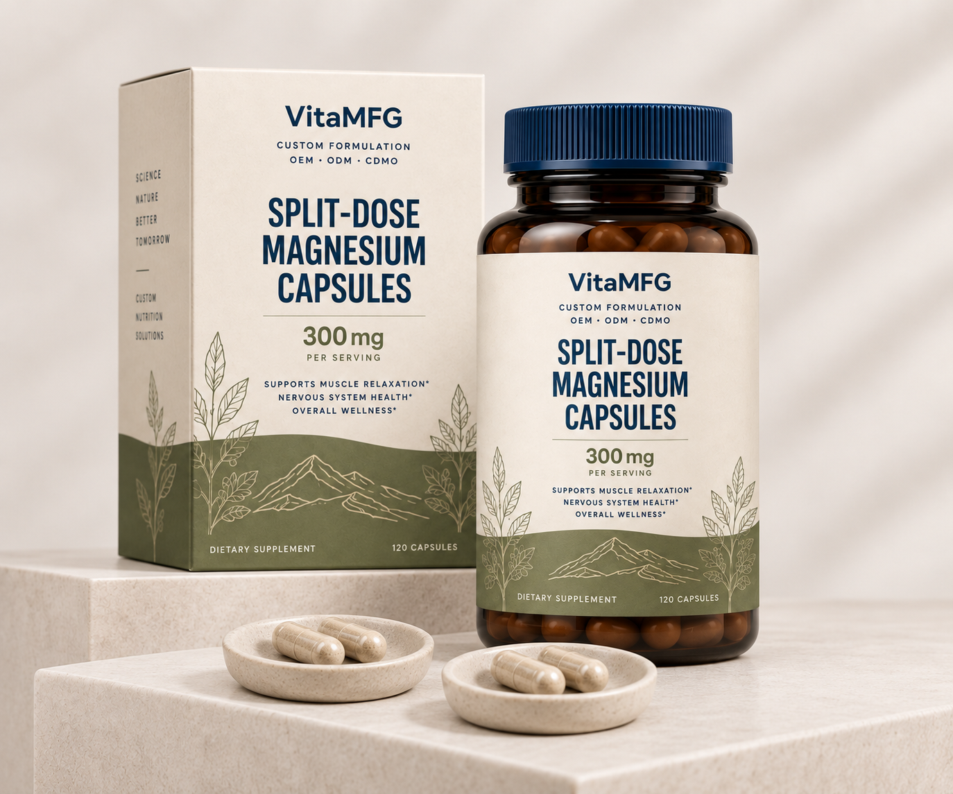 Split-Serving Magnesium Capsules